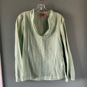 Tory Burch Green & White Sequin Tunic, Women's 4